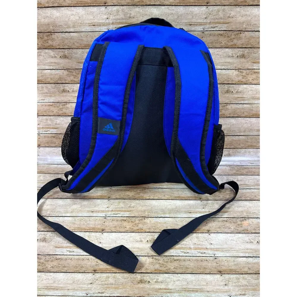 Adidas Prime Backpack Blue Black Full Size School Gym Travel
